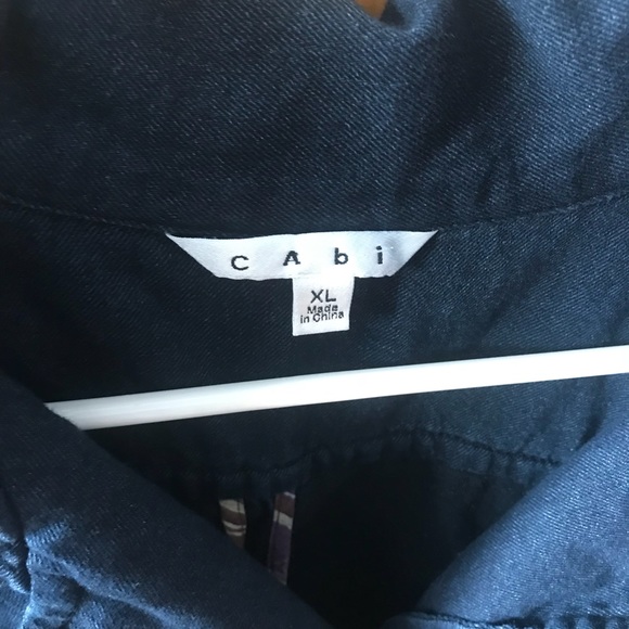 CABI denim shirt/ tunic - Picture 7 of 8